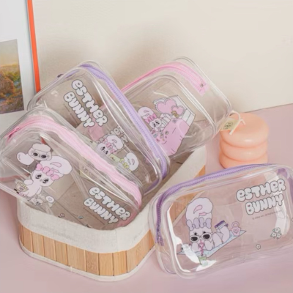 ESTHER BUNNY 艾絲樂小兔 透明收納包 防水