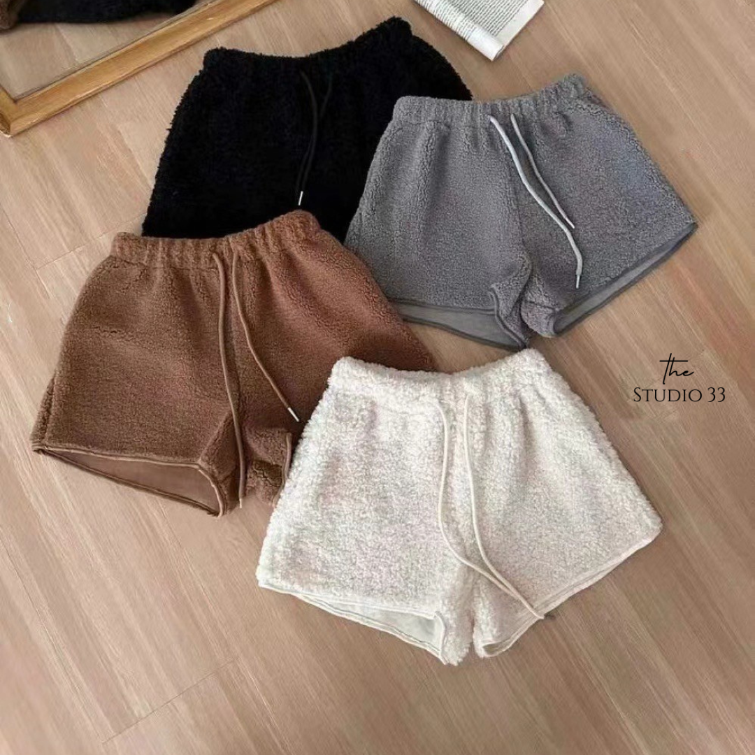 QQ毛綁繩時髦短褲
