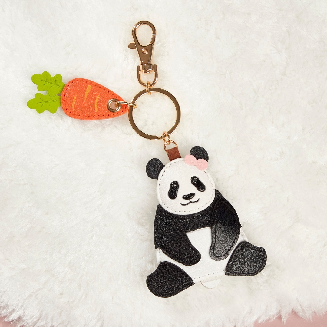Ying Ying with Carrot PU Keychain