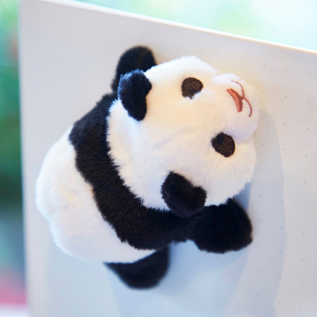Panda Cubs Plush Magnet