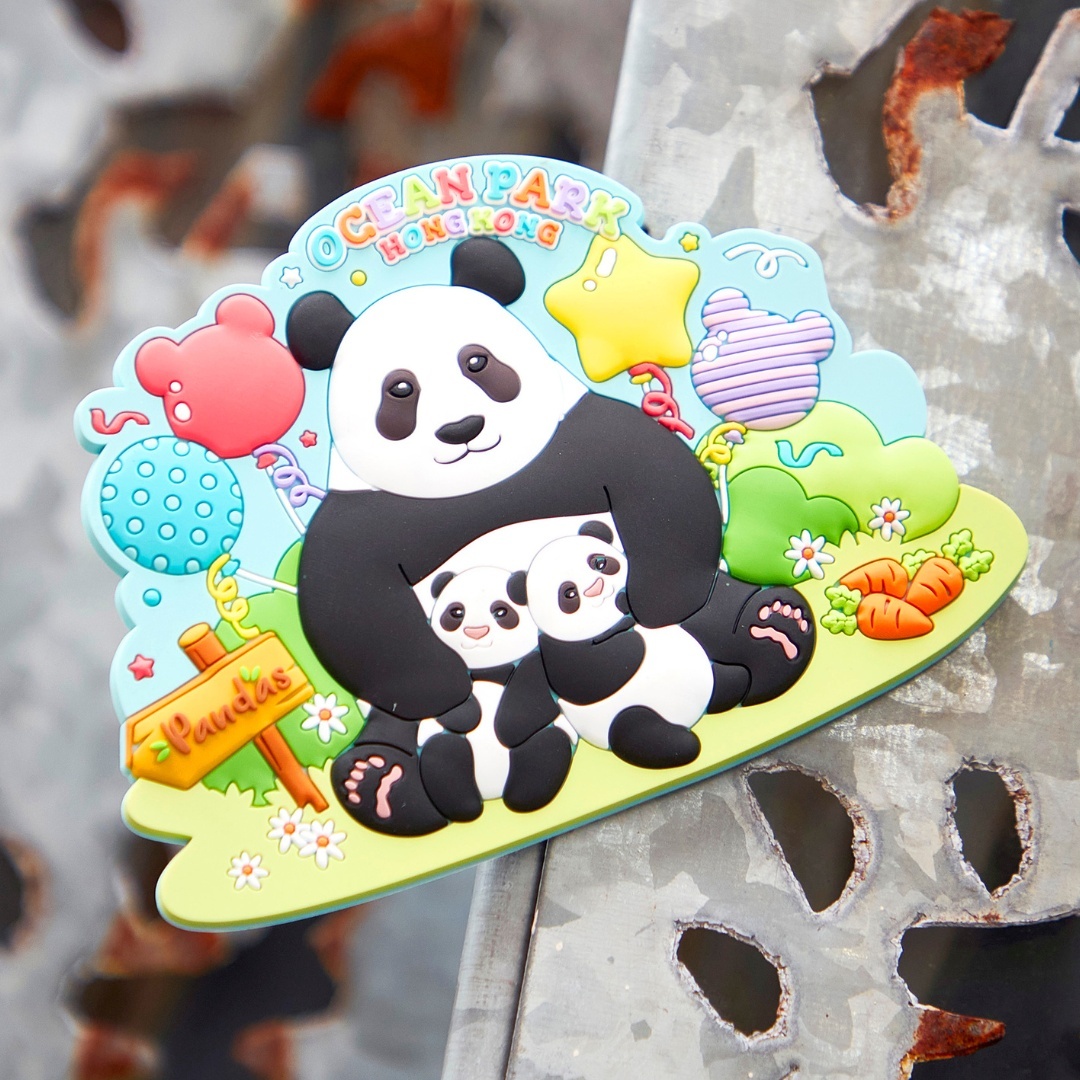 Panda Balloon Family Magnet