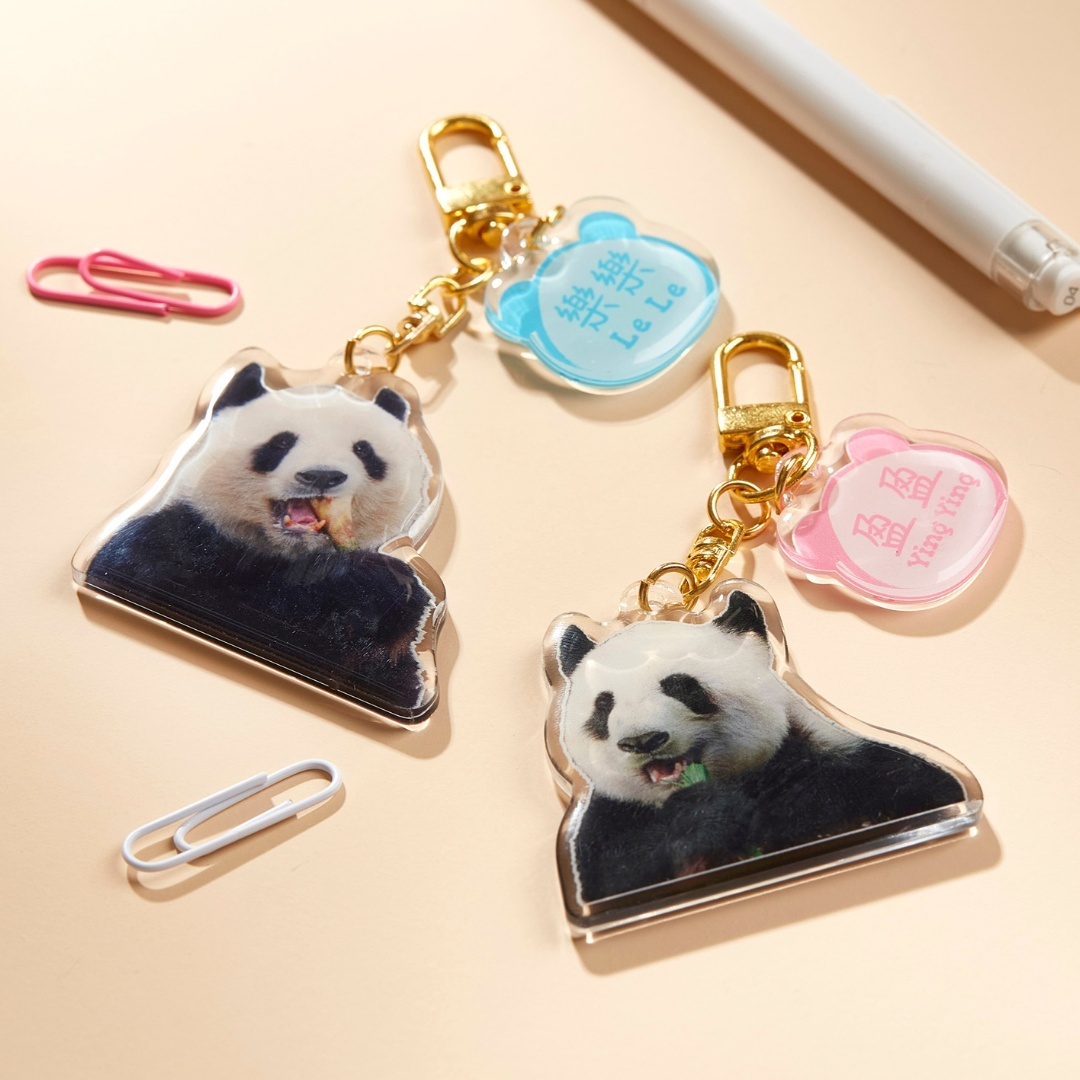 Acrylic keychain 2pcs Set –  Ying Ying & Le Le