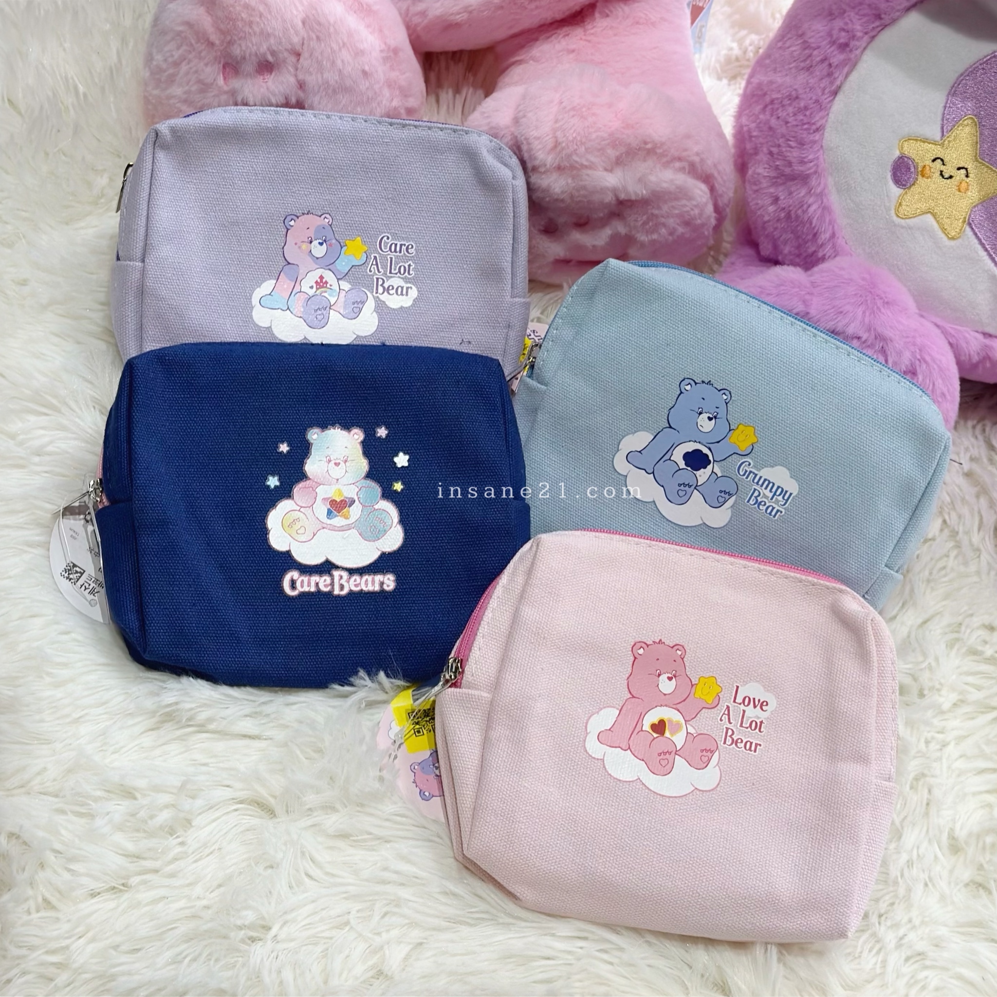 CARE BEARS 彩虹熊 中款 布織收納包