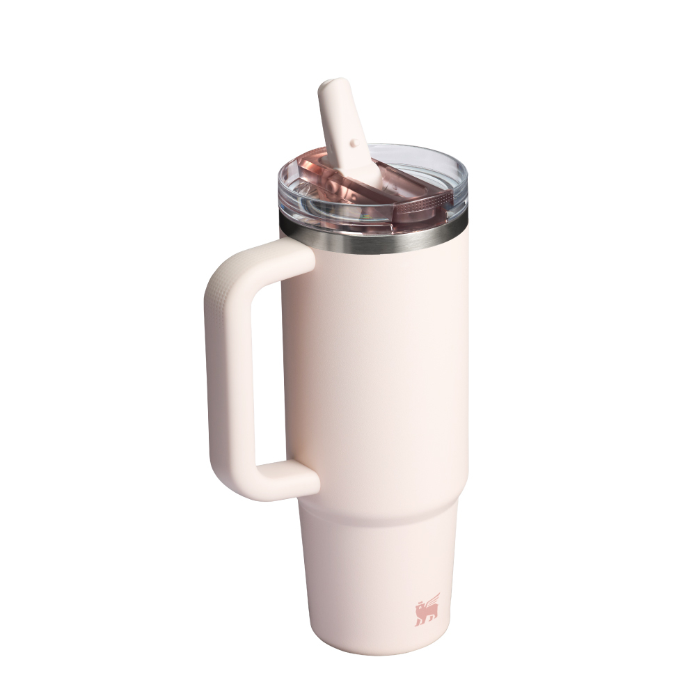 STANLEY 防漏吸管隨手杯 0.88L / 山櫻粉