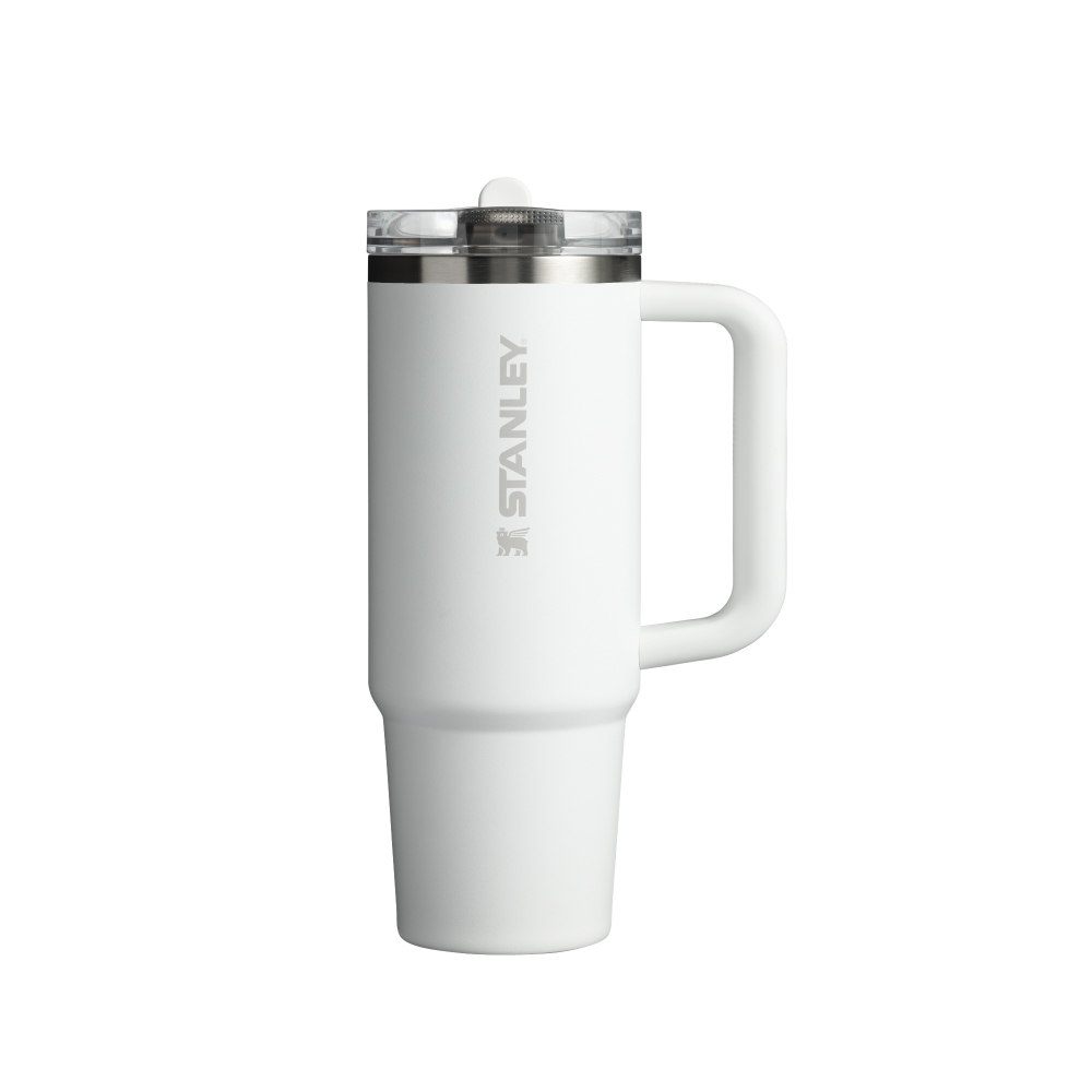 STANLEY 防漏吸管隨手杯 0.88L / 冰雪白
