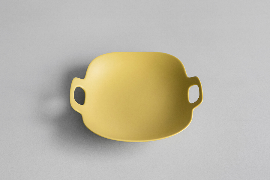 yumiko iihoshi porcelain - bon voyage系列盤M / 黃