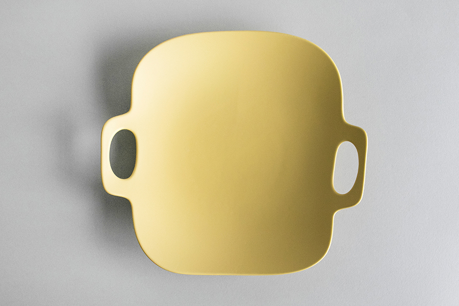 yumiko iihoshi porcelain - bon voyage系列盤L / 黃