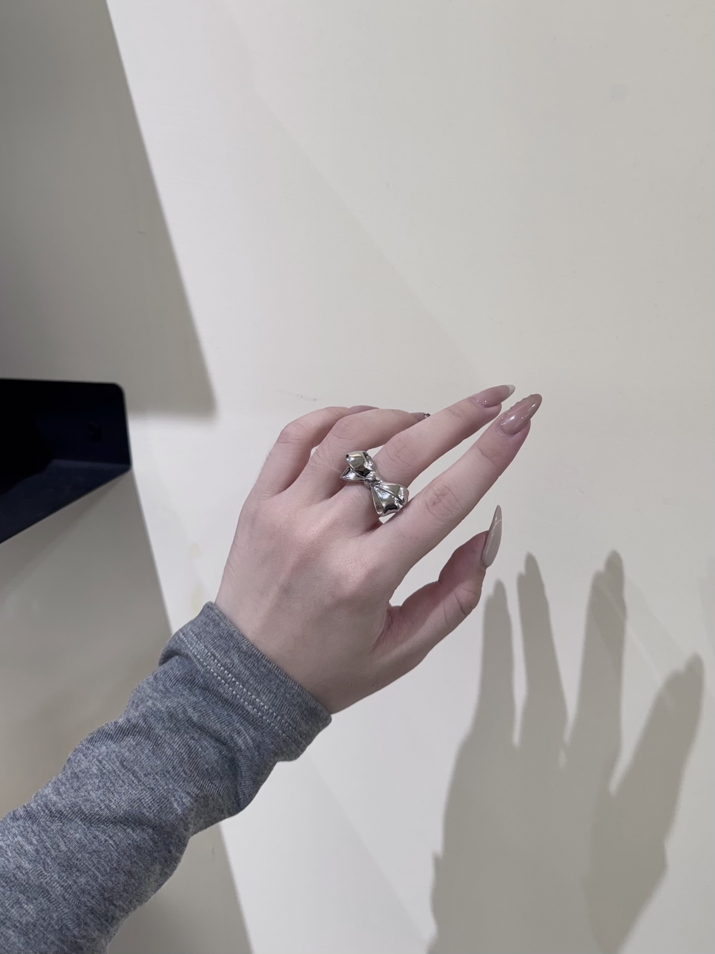 立體質感蝴蝶結戒