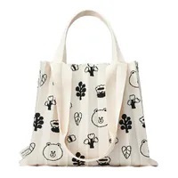 [S] PLEATS MAMA LINE FRIENDS EDITION TWO-WAY SHOPPER BAG,CREAM, PM11ZW-SB05-CR1-F [FINAL SALE] (SPL102)