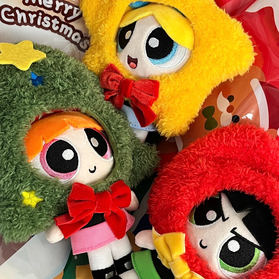 HUGKIS 飛天小女警 聖誕系列 吊飾 娃娃 可拆卸