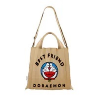 [S] PLEATS MAMA DORAEMON EDITION TWO WAY CROSSBODY,BEIGE, PM11ZW-SB02-BE1-F (SPL106)