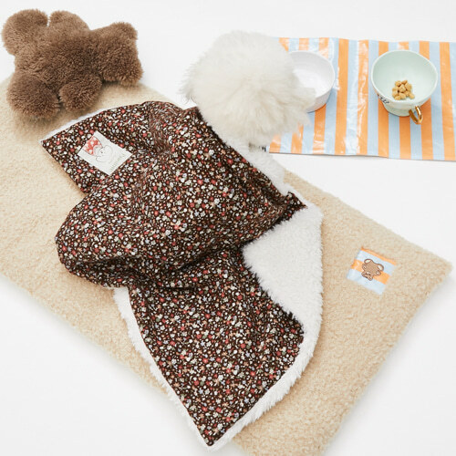 Louisdog 巧克力碎花毛毯