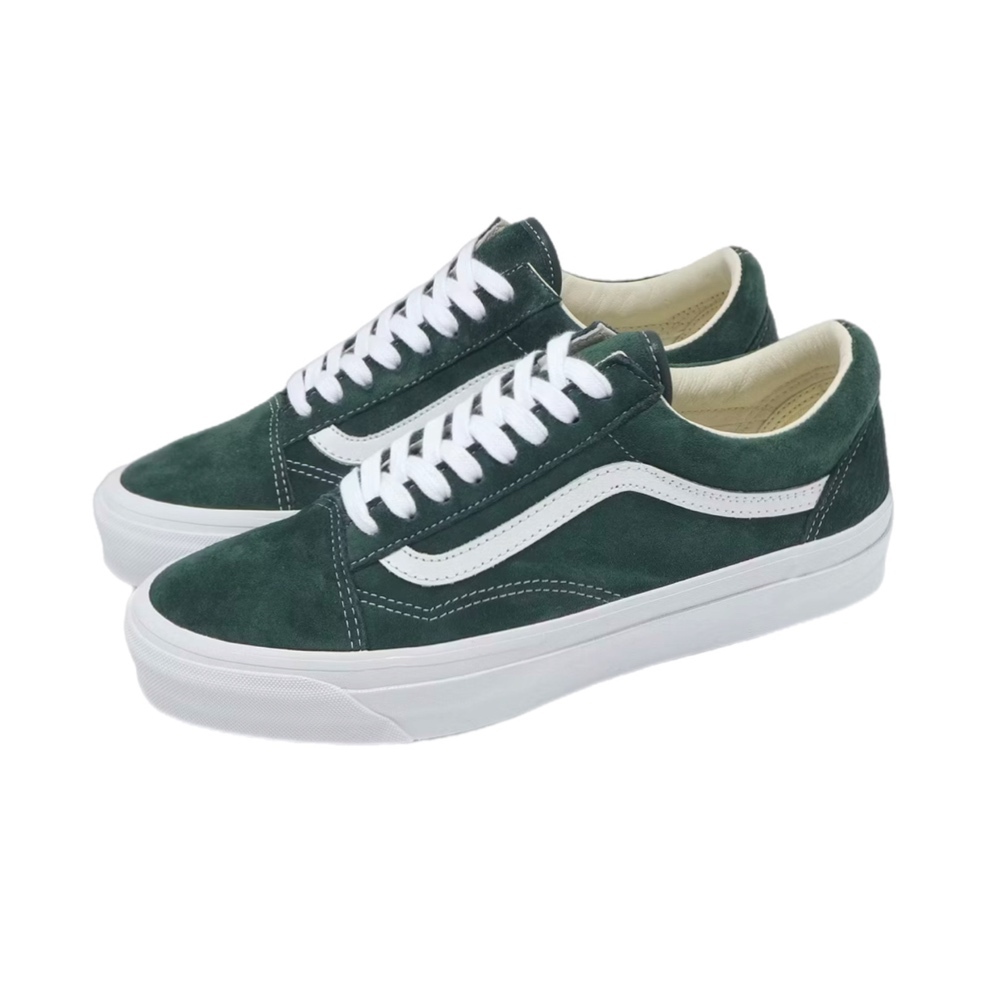 VANS LX OLD SKOOL 綠 低筒 麂皮 經典款 運動鞋 VN000CXUPRM