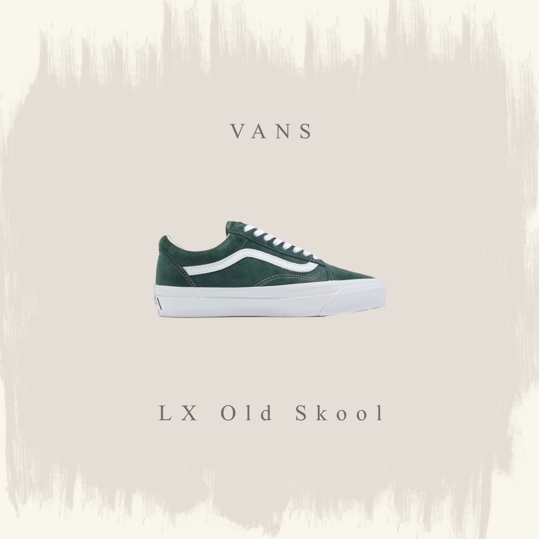 VANS LX OLD SKOOL 綠 低筒 麂皮 經典款 運動鞋 VN000CXUPRM