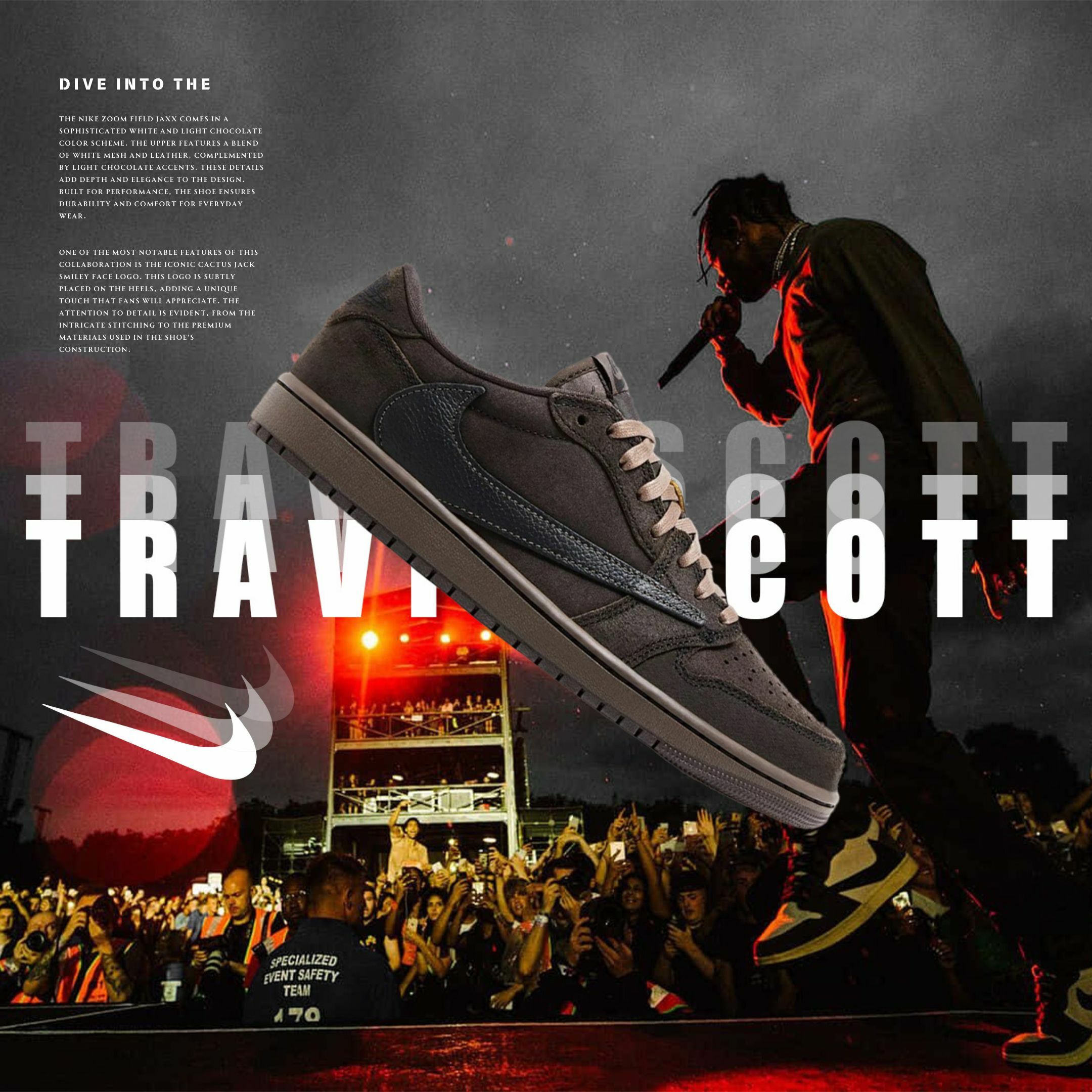 NICEDAY 代購 Travis Scott x Air Jordan 1 Low 聯名款 倒勾 黑棕 DM7866-202