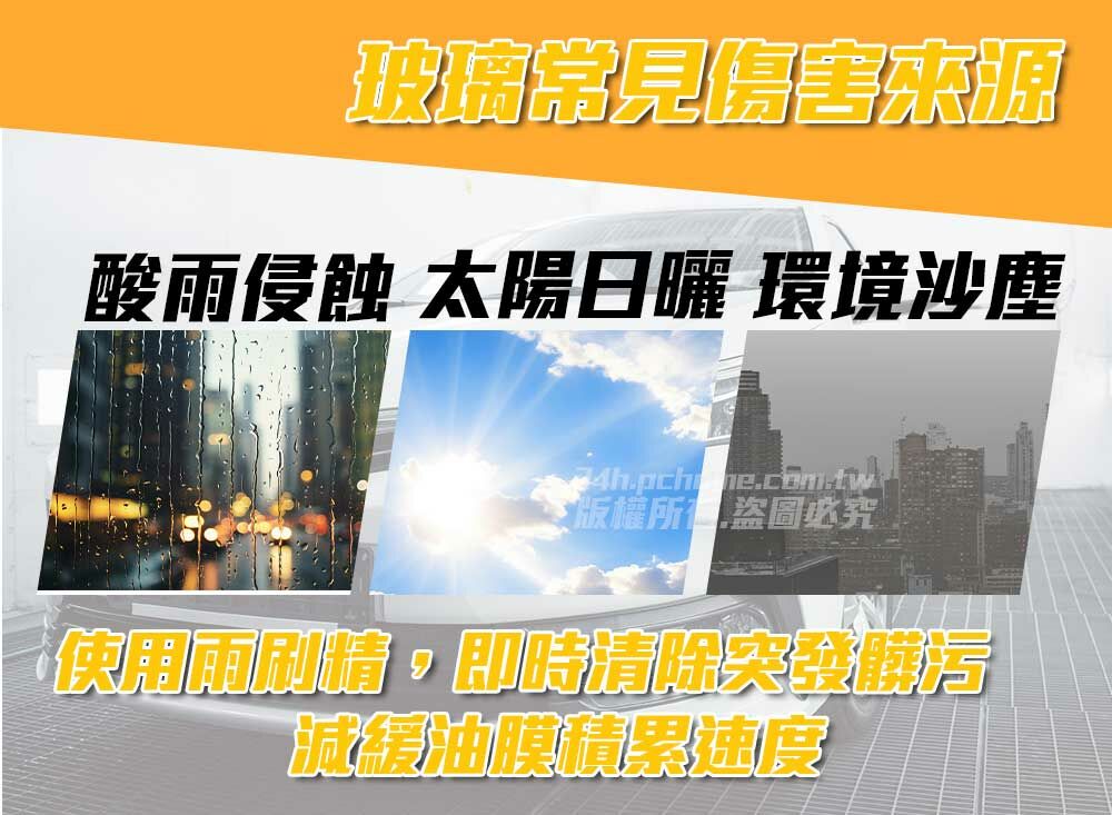玻璃常見酸雨侵蝕 太陽日曬 環境沙塵版權所圖必究使用雨刷清除速度