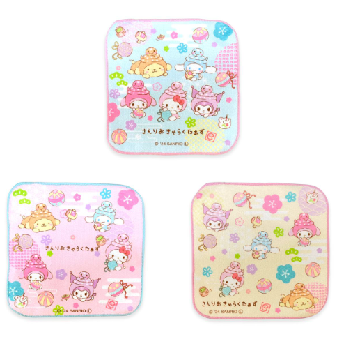 Sanrio 小手巾3枚組