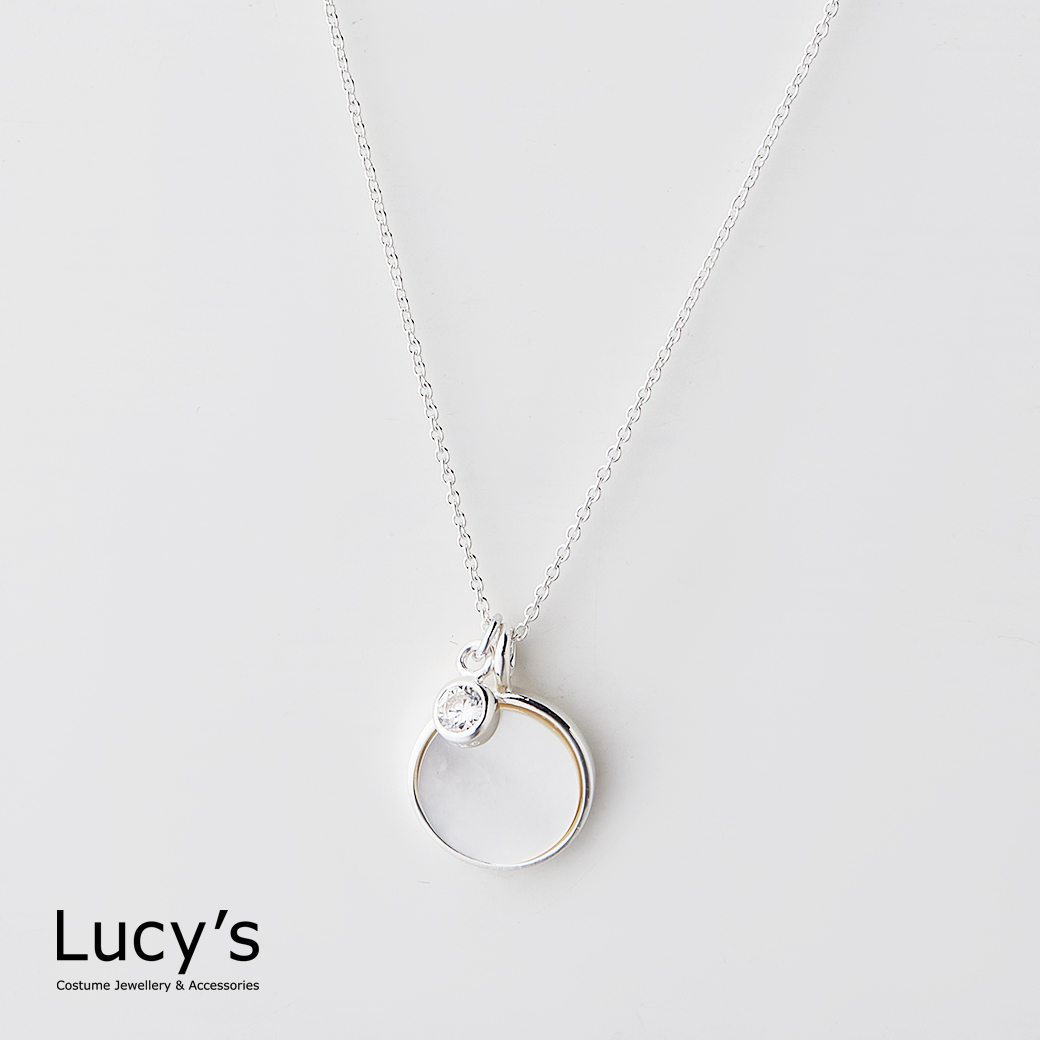 925純銀 貝韻星輝 項鍊 (100188)