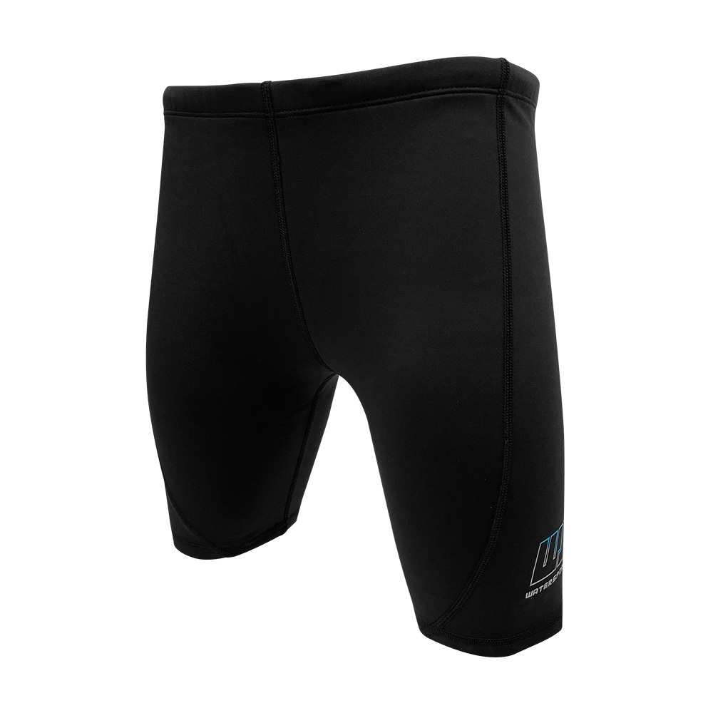 1mm 兒童四向拉伸抓毛游泳保暖短褲 - 黑