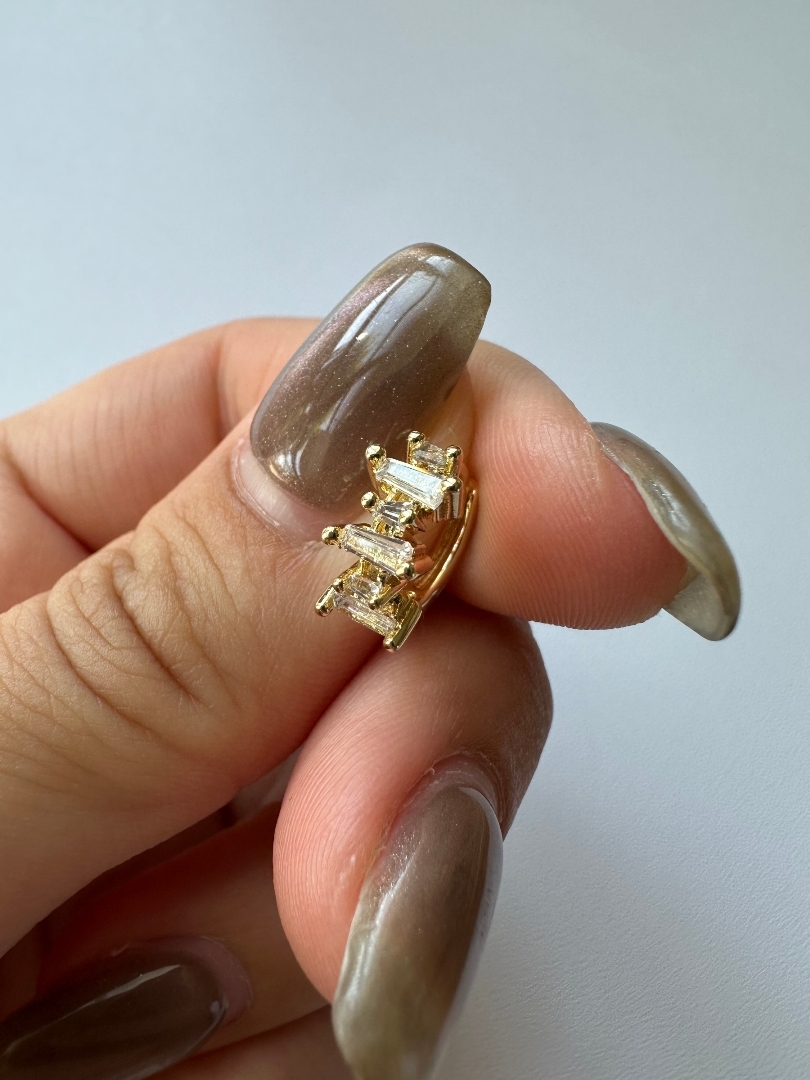 S925 icicle hoop pierce