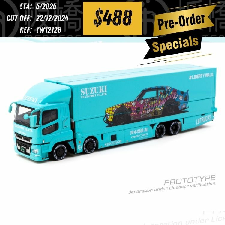 PO-$488 * TARMAC * 1:64 Mitsubishi Fuso Super Great LB-TRUCKS [OD12/12]