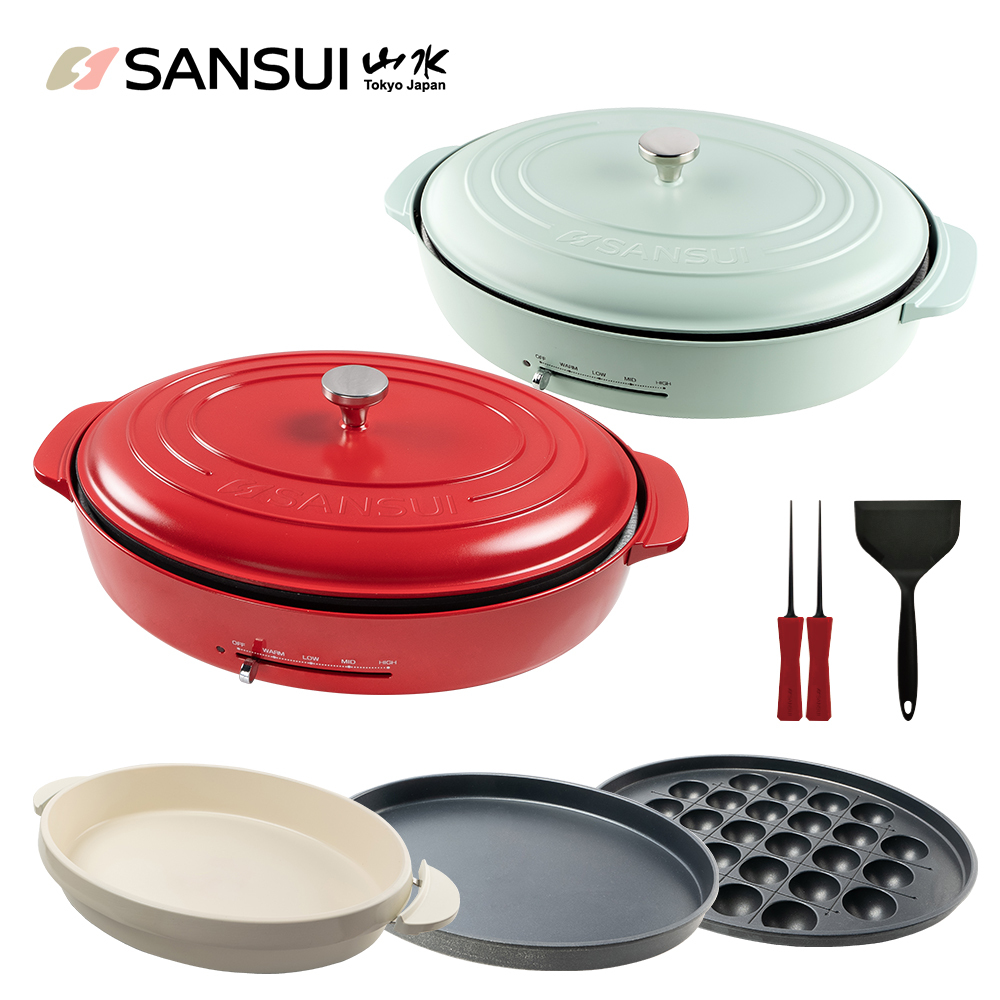 【SANSUI山水】多功能電烤盤_全配組(SEBW-Q699套組)