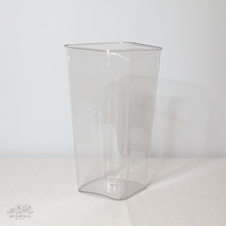壓克力花器 透明方桶  3尺寸