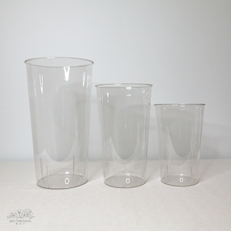 壓克力花器 透明圓桶 3尺寸