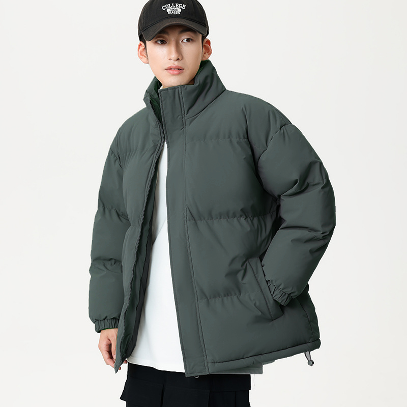 韓國冬天保暖又超值 立領麵包外套