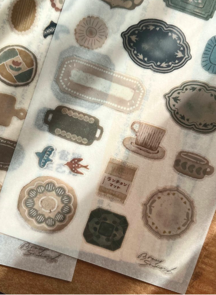 微瘋畫室 Breezy Studio |お食器屋さん-盤子 轉印貼紙