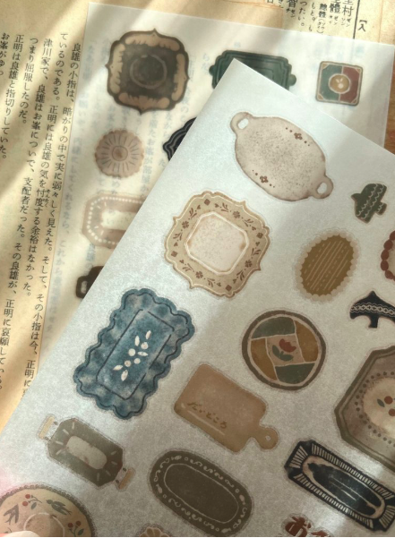 微瘋畫室 Breezy Studio |お食器屋さん-盤子 轉印貼紙