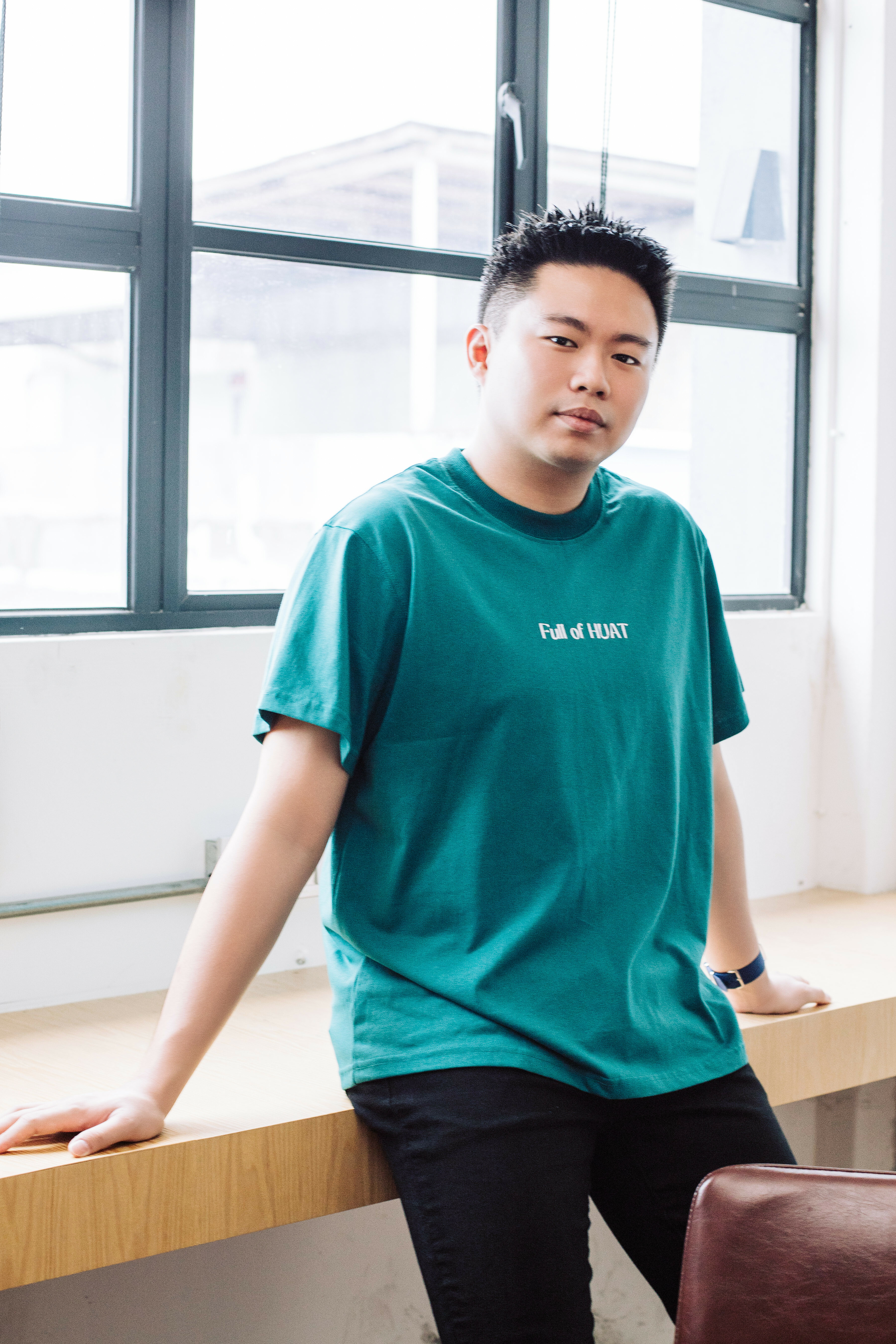 Full of Huat CNY Tee Green (Unisex Oversized ) - H2GRN