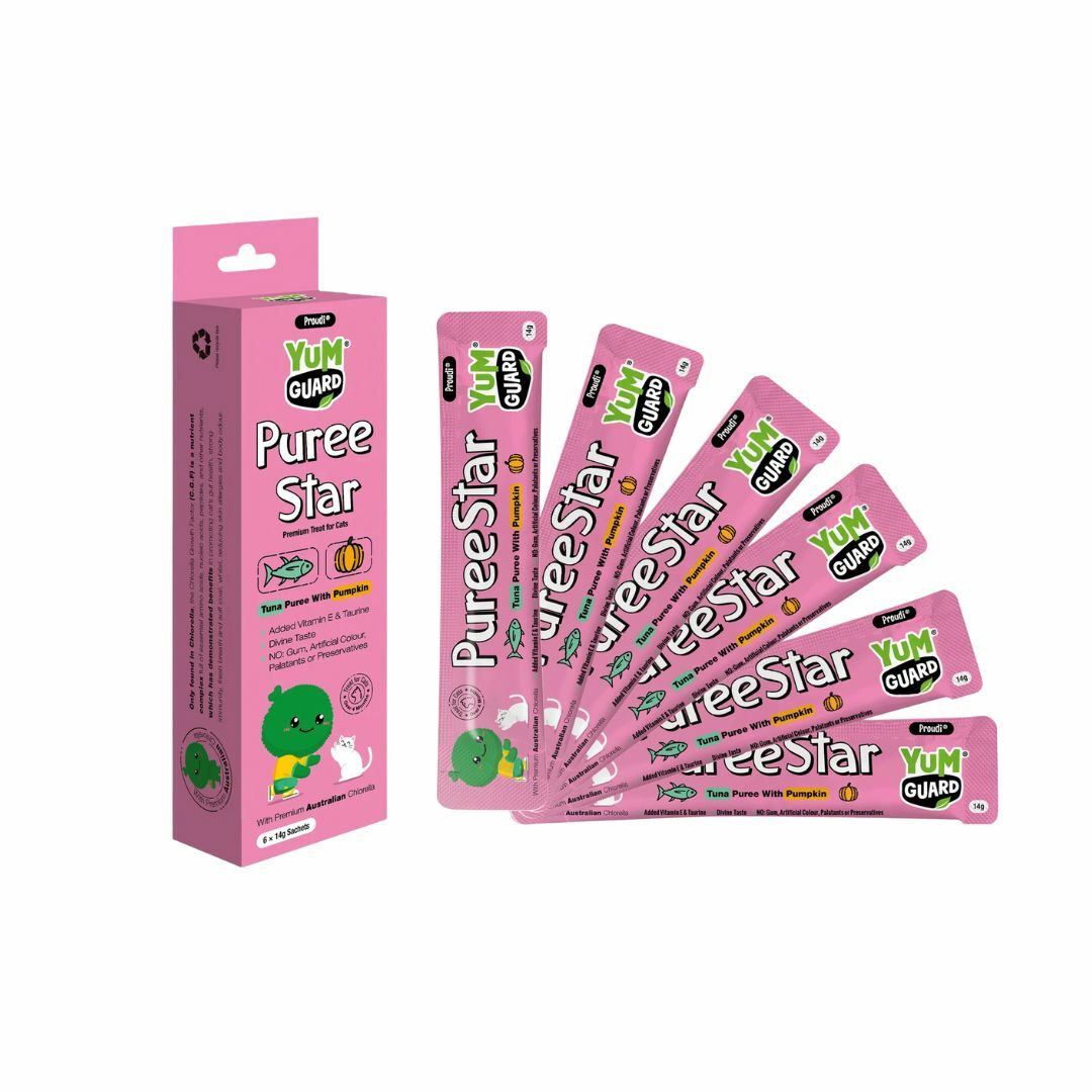 YumGuard 貓貓功能性－吞拿魚南瓜果泥條【腸胃敏感】一盒6支 (Exp: Sep-2026)