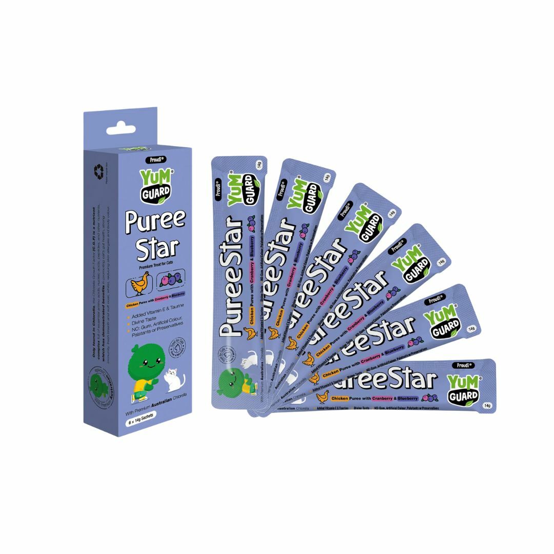 YumGuard 貓貓功能性－雞肉雜莓果泥條【泌尿友善】一盒6支 (Exp: Sep-2026)