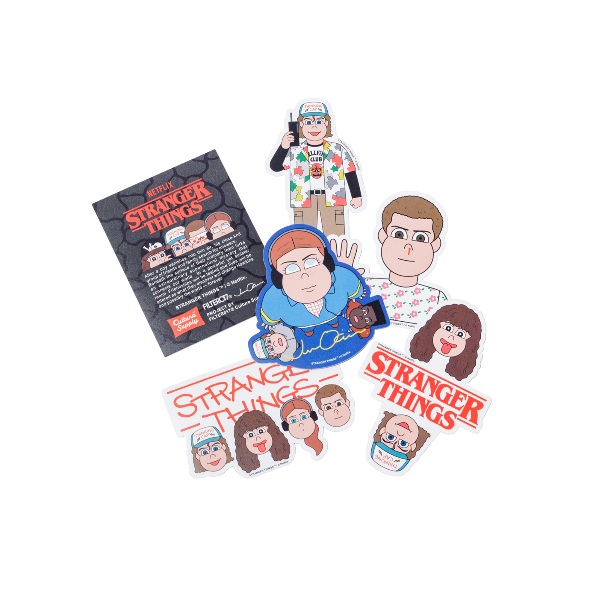 Filter017 X 怪奇物語 6入貼紙包