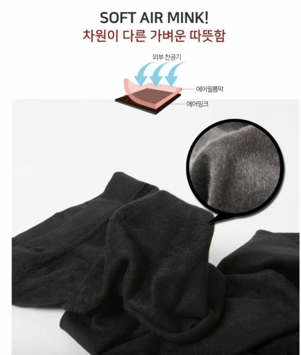 CT3309 MINK LEGGINGS 貂毛瘦身褲 連腳款 柔軟保暖 彈性大