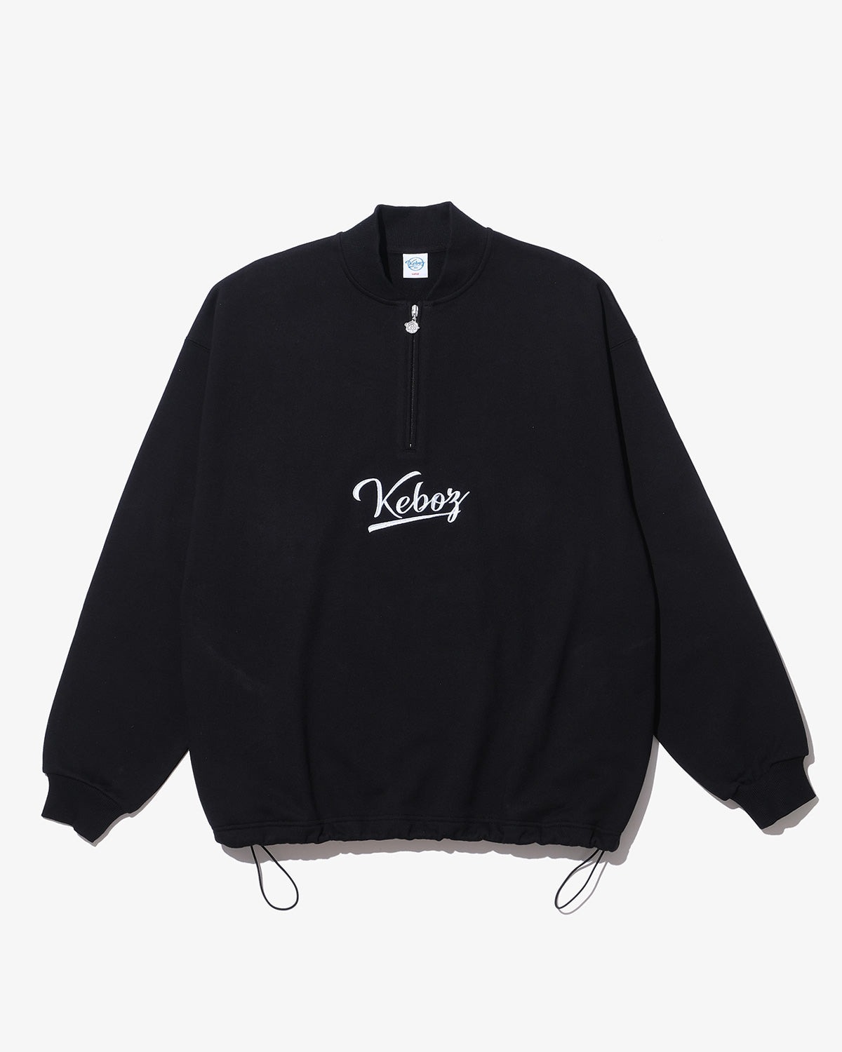 KEBOZ Half Zip Sweat Varsity Jacket
