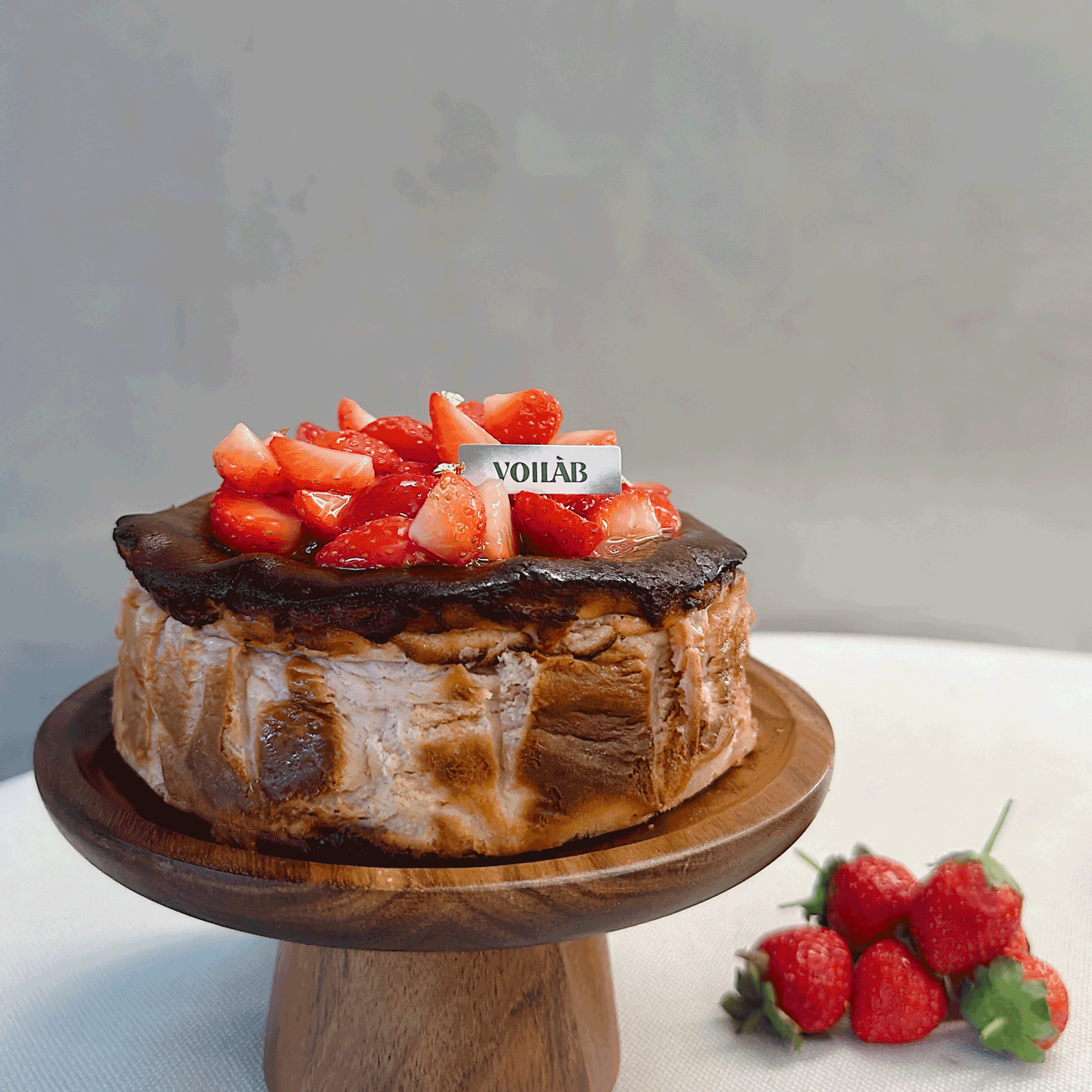 🍓草莓巴斯克蛋糕