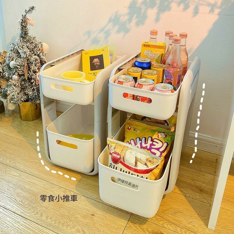 《1276》多功能雙層置物收納小推車