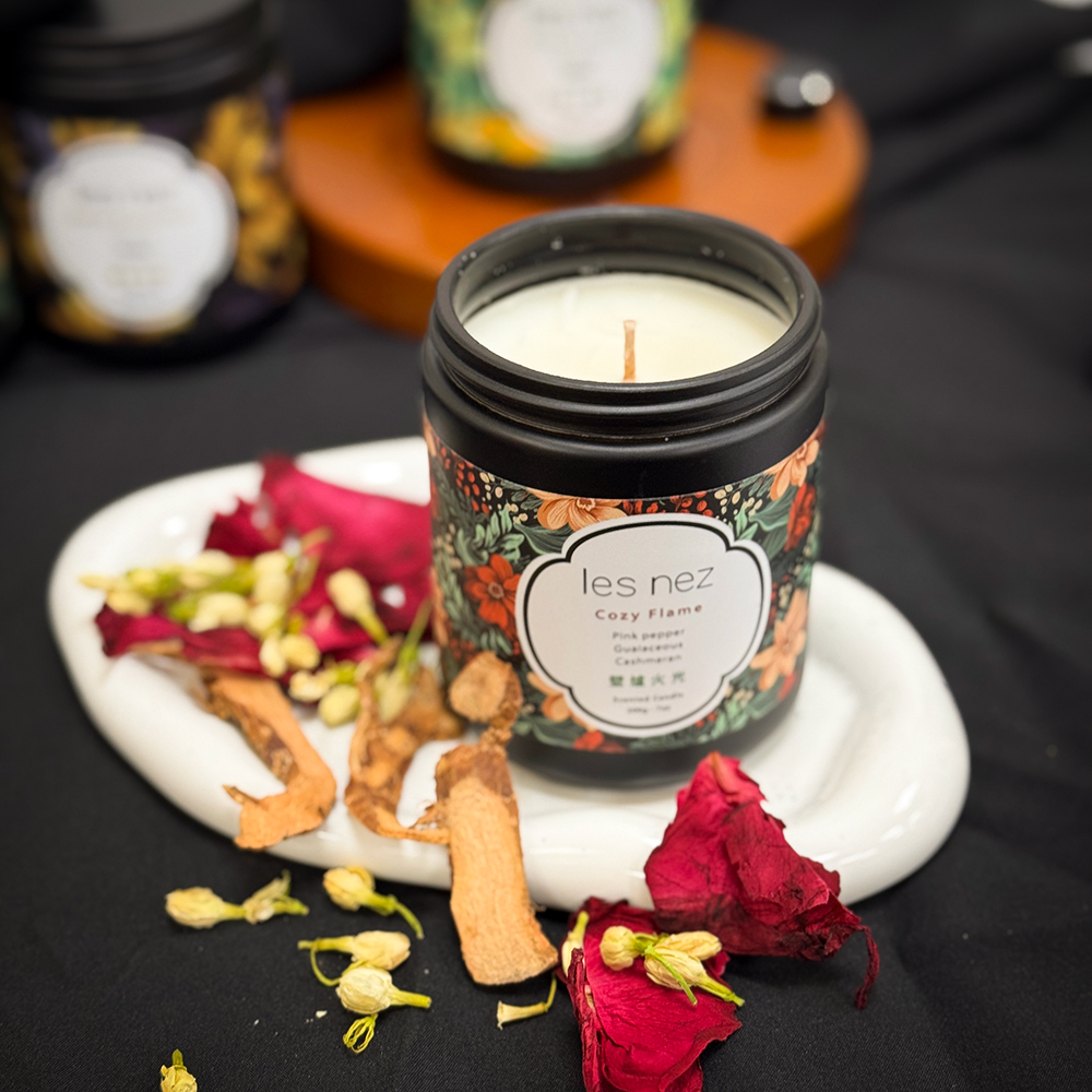 les nez 香水蠟燭 壁爐火光