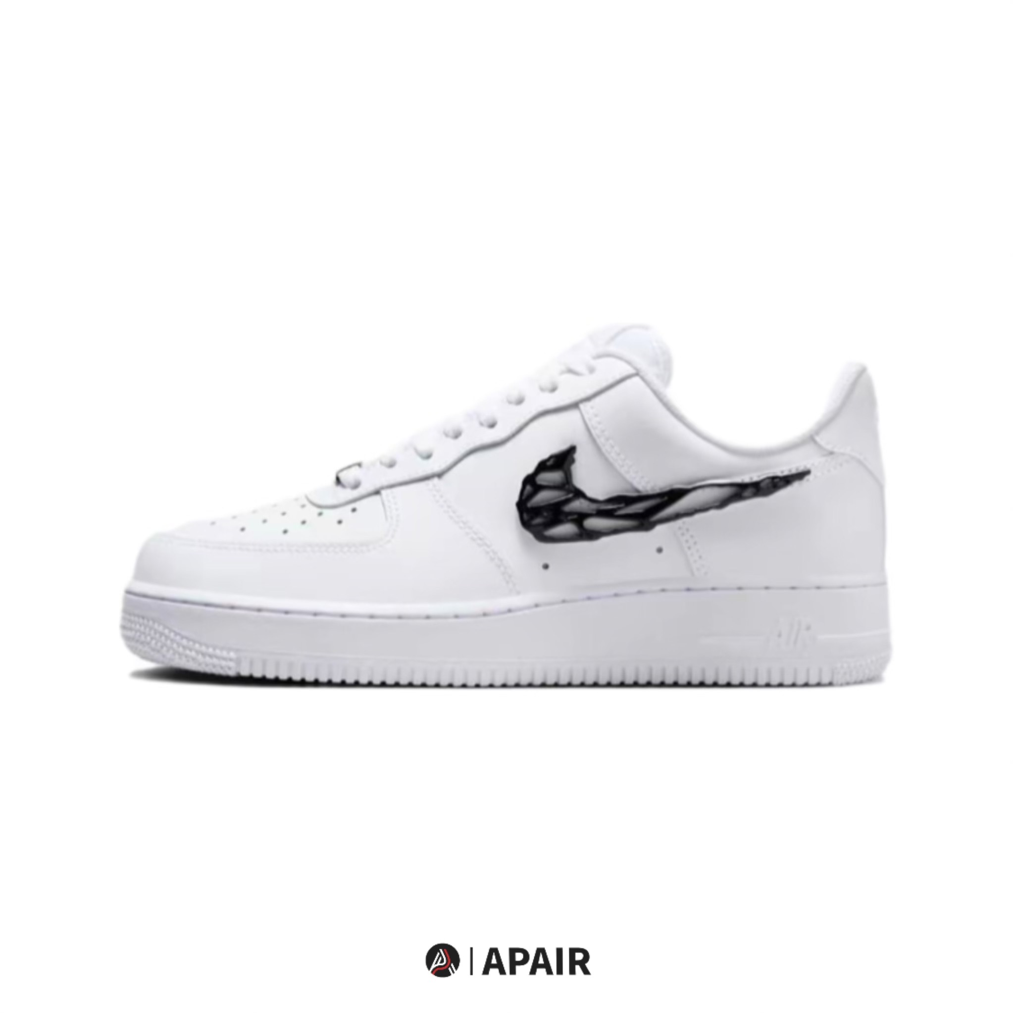 【APAIR】預購 Nike Air Force 1 Low "Liquid metal Swoosh" 白F 金屬 溶解 液態銀 猛毒 女款 IF1686-101
