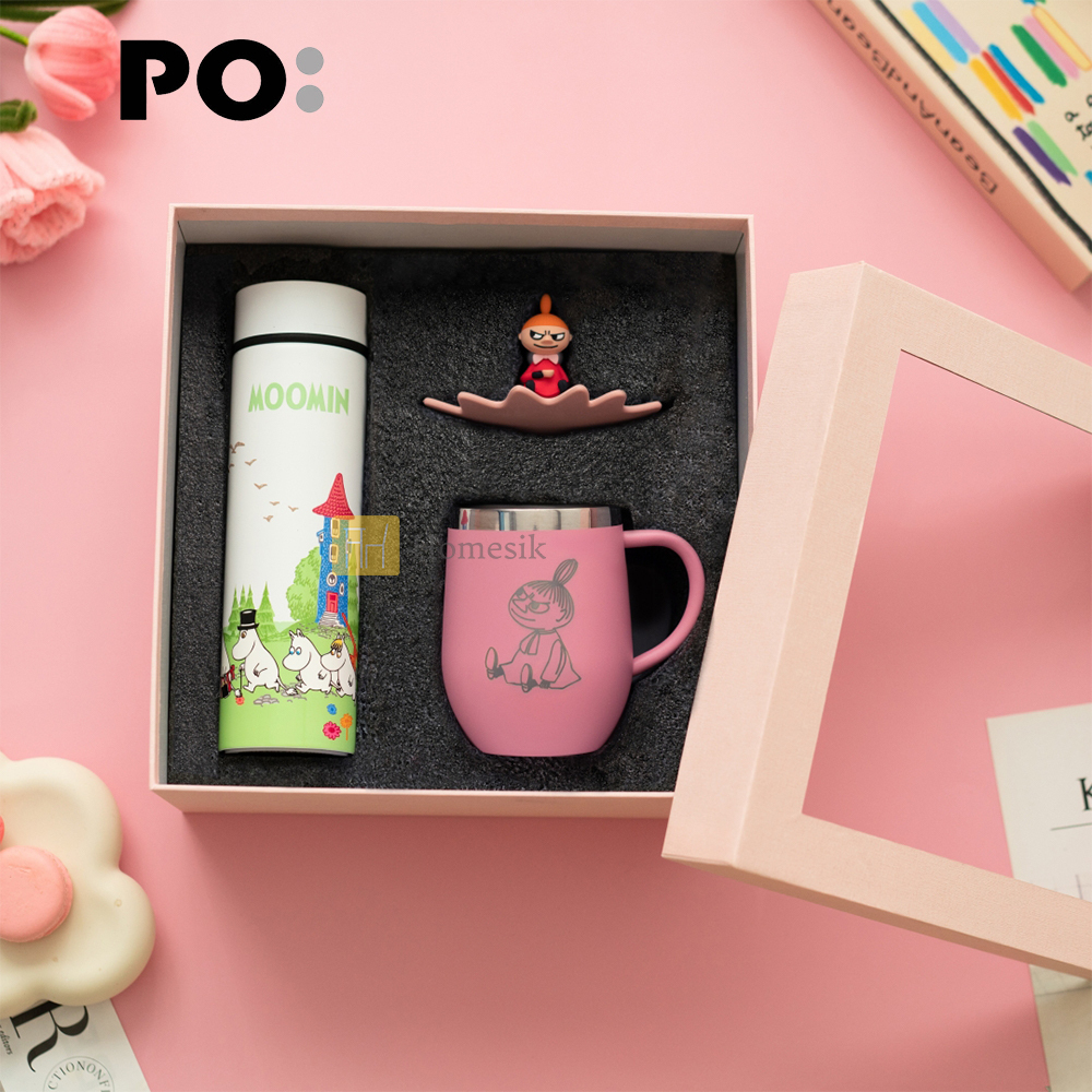 Moomin系列保溫杯禮盒 (含阿美咖啡杯及保溫瓶) PO1064 咖啡杯 茶杯 隨行杯