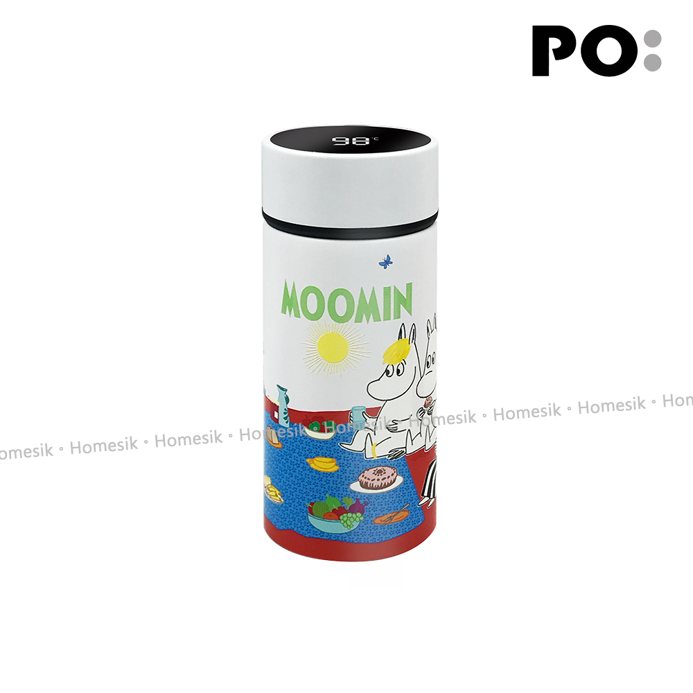 姆明智能温度感應保温杯260ml ,椰子白 (天倫之樂) PO:15189