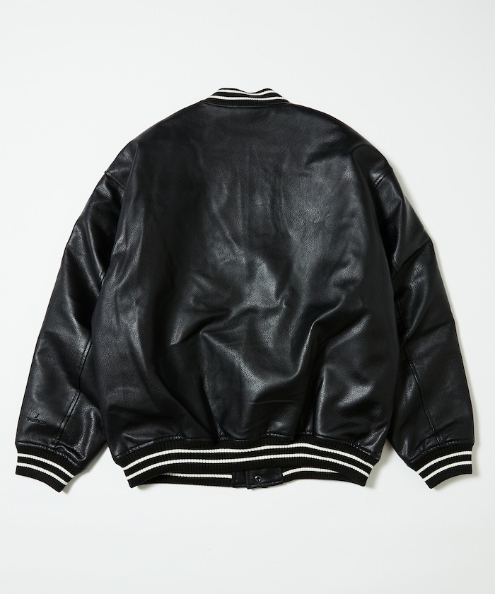 2024AW NAUTICA ARCH LOGO LEATHER AWARD JACKET LOGO 皮外套 現貨 1051207500161