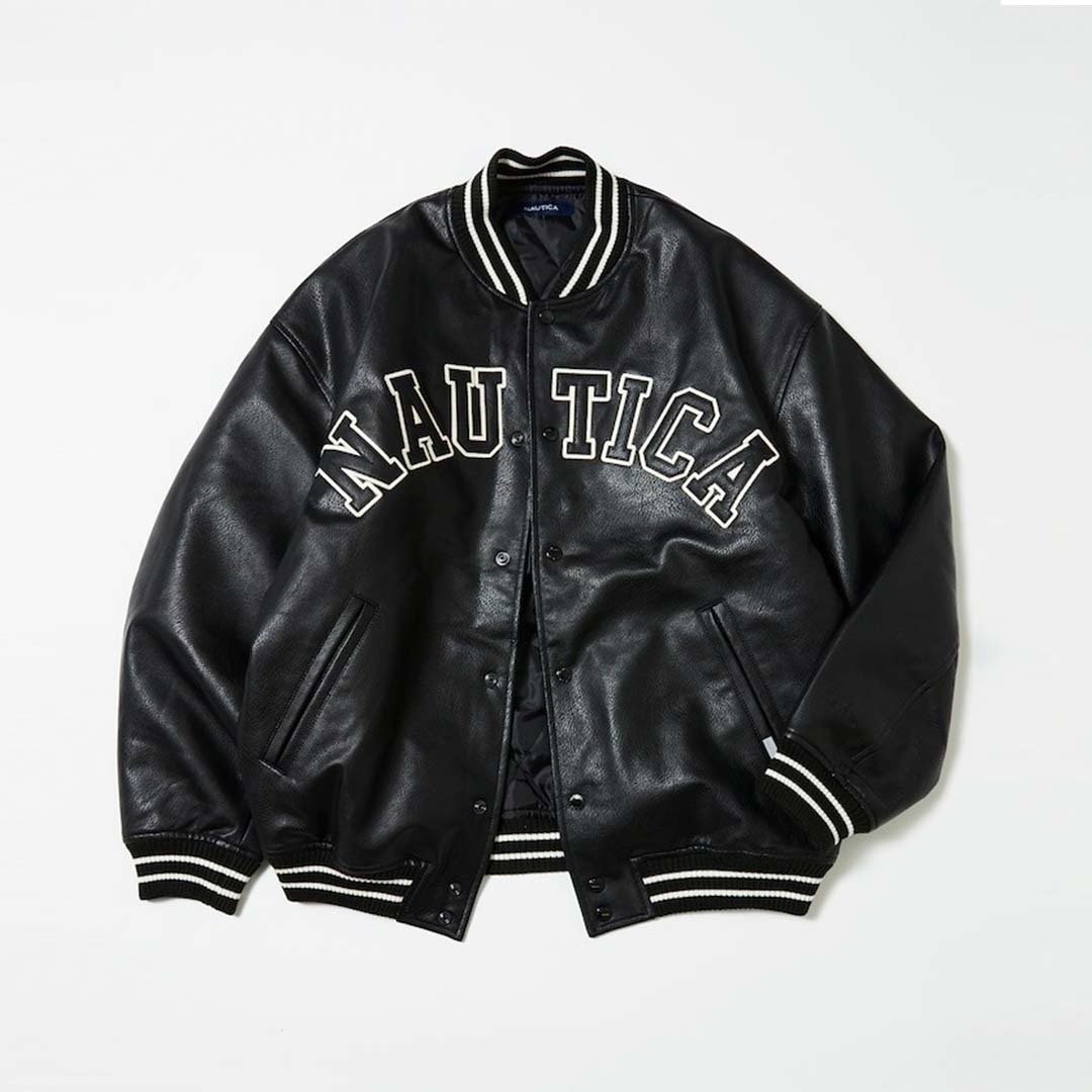 2024AW NAUTICA ARCH LOGO LEATHER AWARD JACKET LOGO 皮外套 現貨 1051207500161