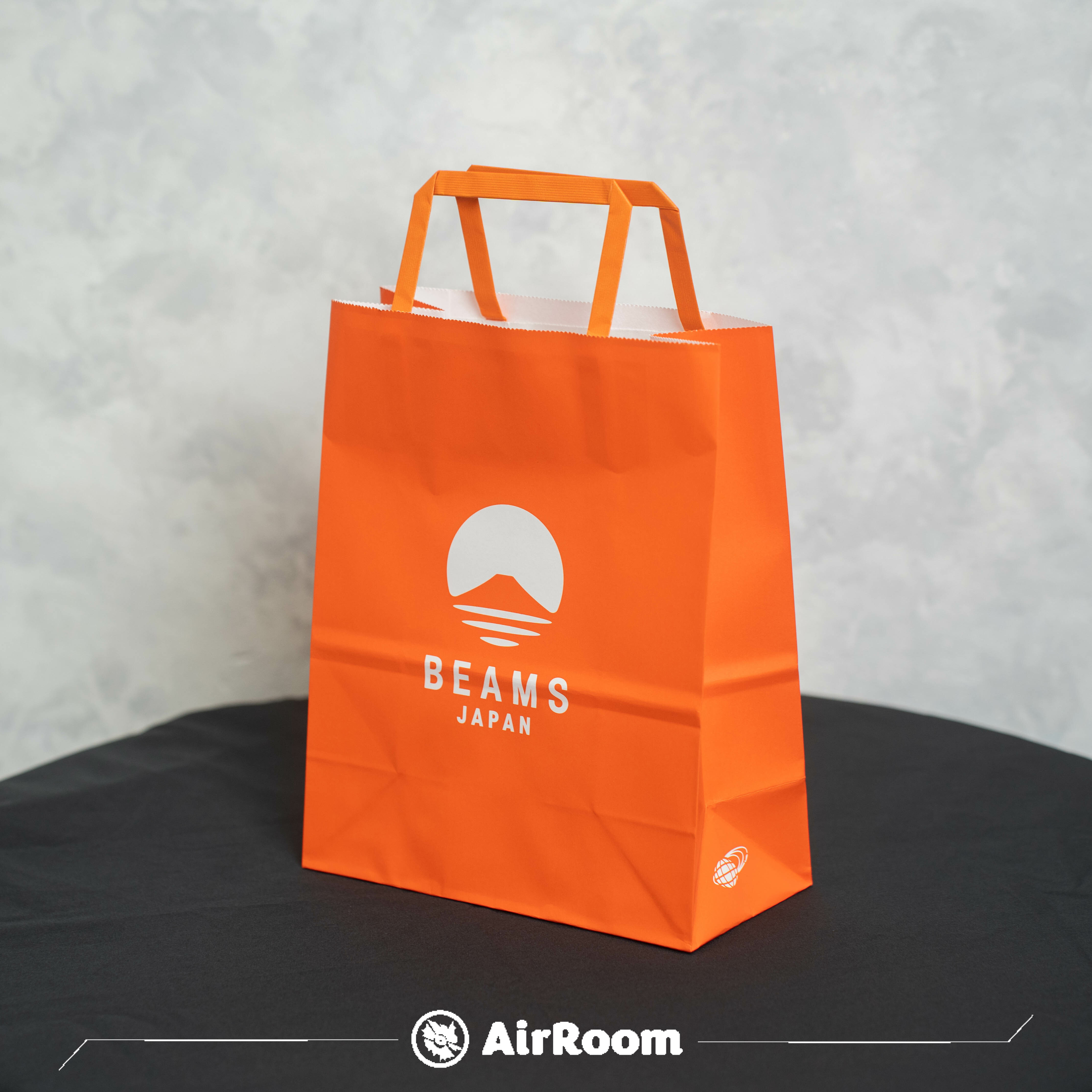 BEAMS JAPAN Logo 紙袋 橘 現貨