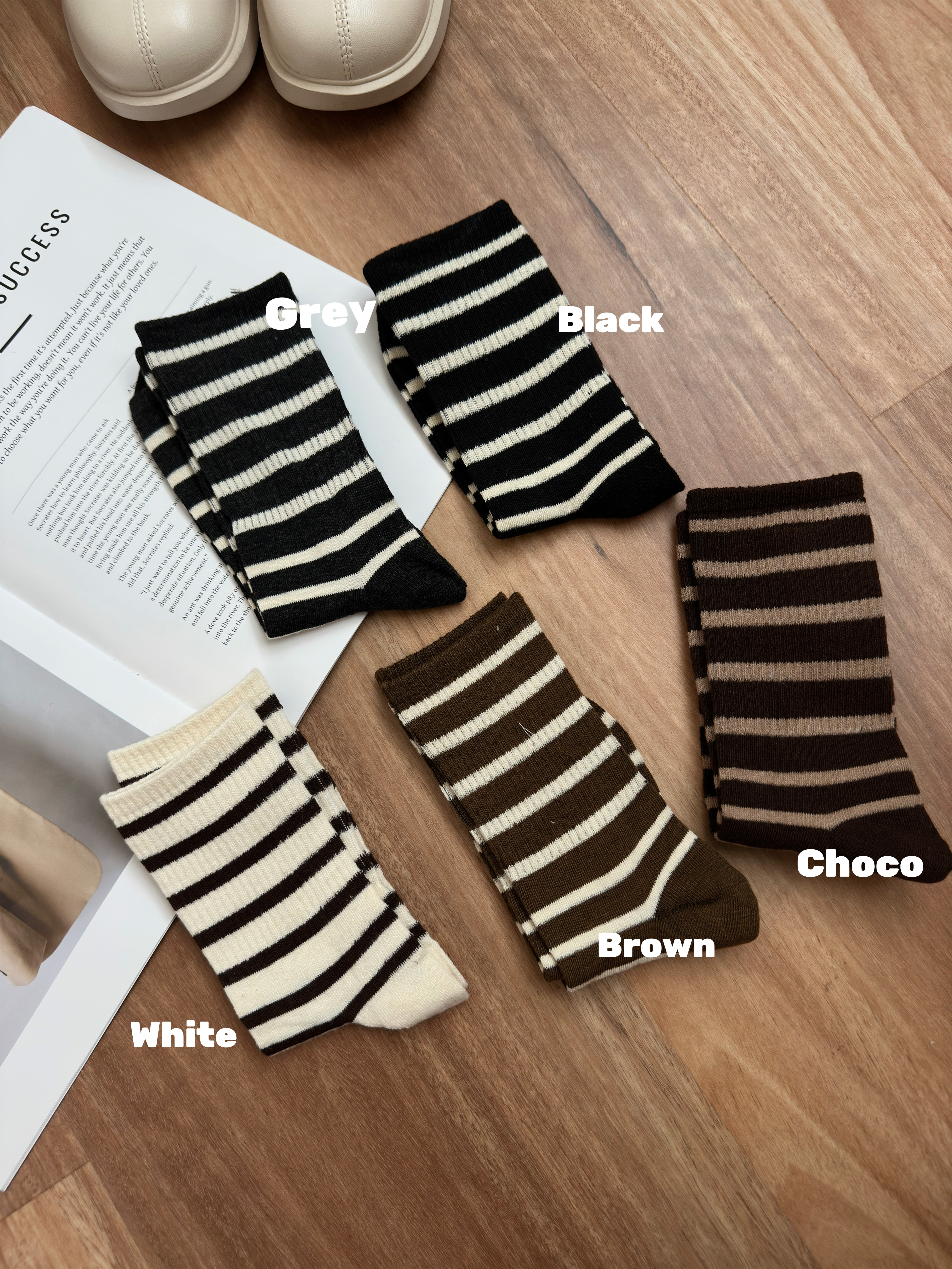 Cozy Striped  Sock -D50