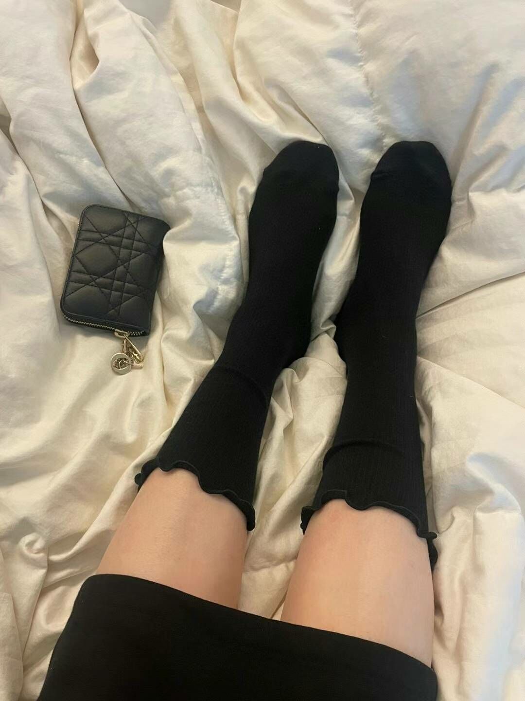 CT3325 爆款木耳捲邊小腿堆堆襪 (任選2對 $38)