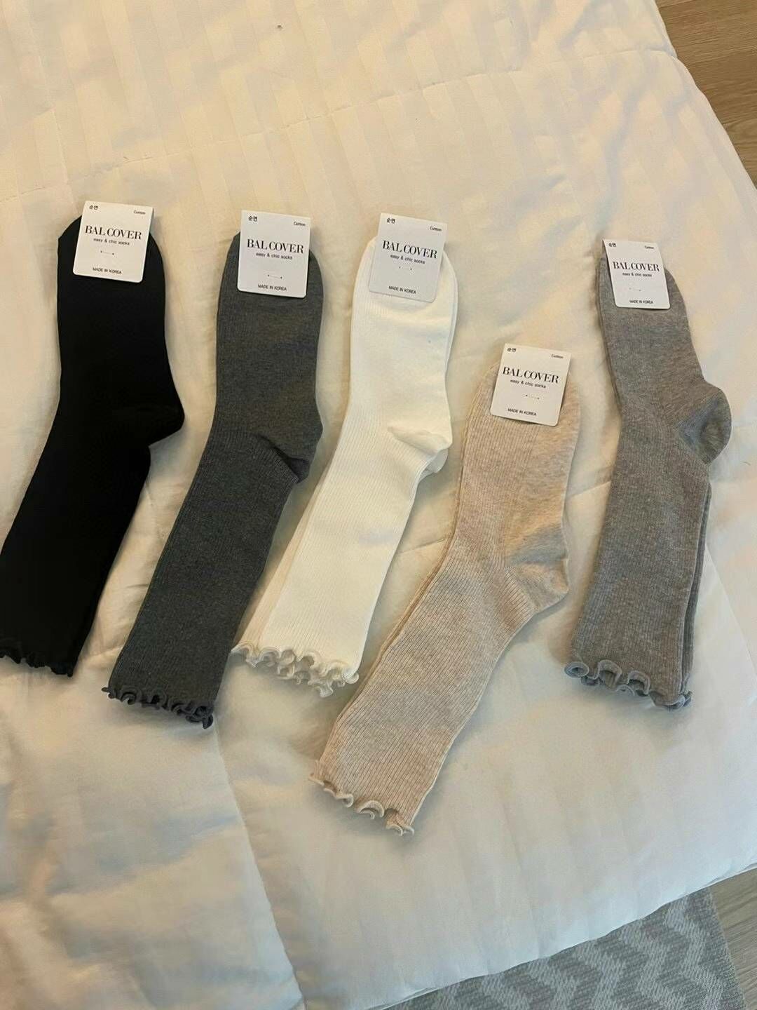 CT3325 爆款木耳捲邊小腿堆堆襪 (任選2對 $38)