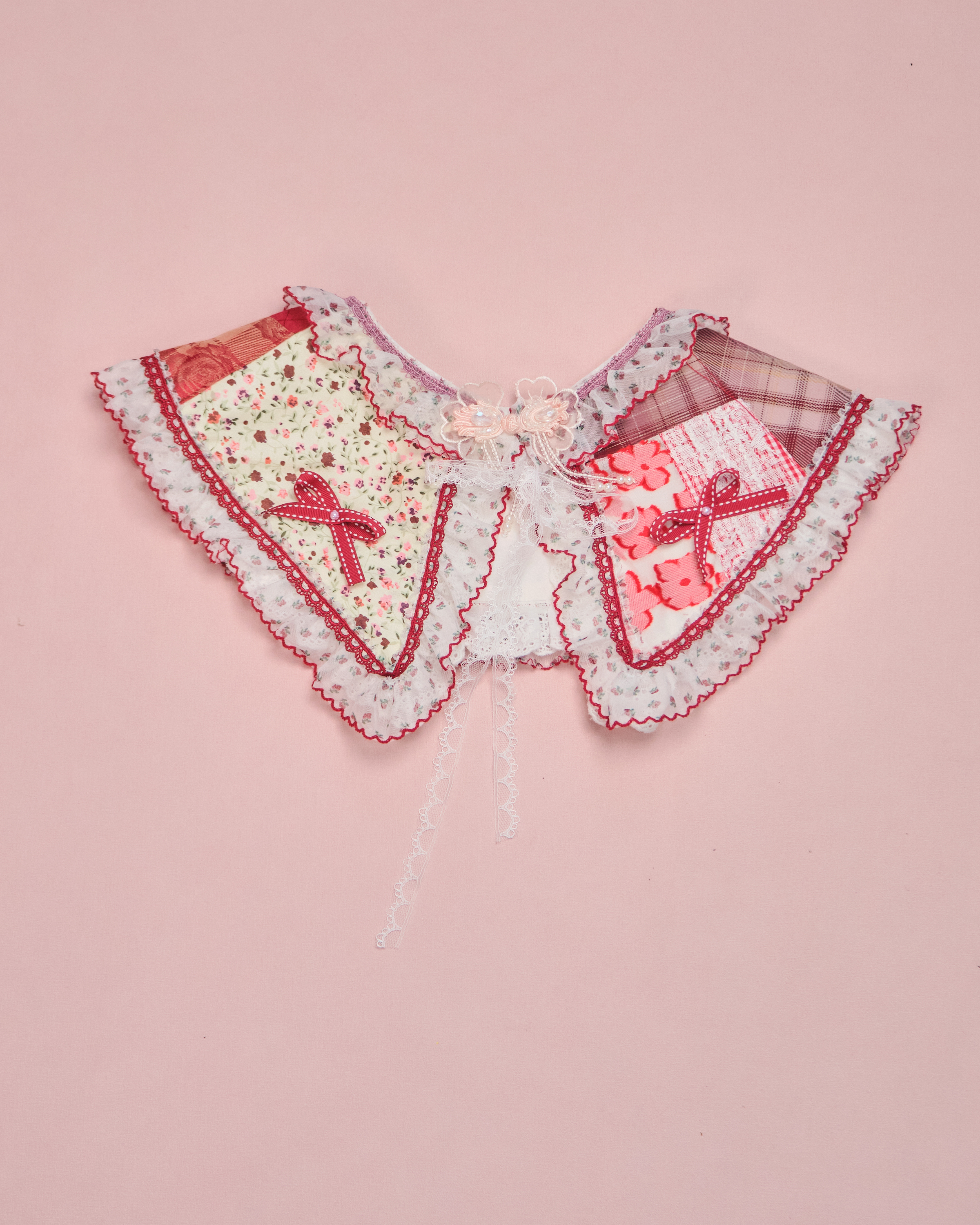 11606 Patchwork Laced Collar